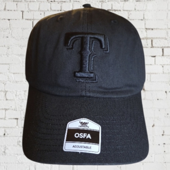 NWT Texas Rangers Major League Baseball Black Adjustable Cap - Picture 2 of 9